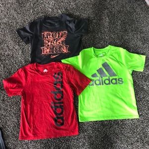 Nike & Adidas Boys size 7 tees